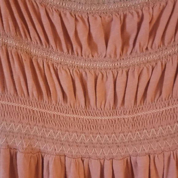 Lucky Brand Apricot Boho knit maxi dress size XL - Picture 3 of 12